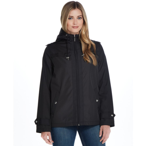 Womens Weathercast Hooded Raincoat