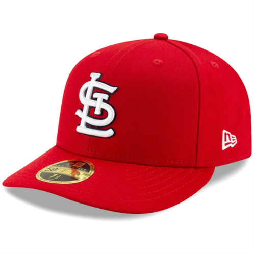 Mens New Era Red St. Louis Cardinals Authentic Collection On-Field Low Profile 59FIFTY Fitted Hat