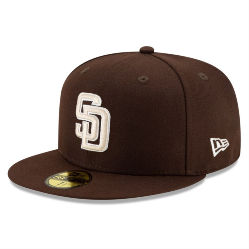 Mens New Era Brown San Diego Padres Alternate Authentic Collection On-Field 59FIFTY Fitted Hat