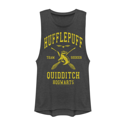 Licensed Character Juniors Harry Potter Hufflepuff Quidditch Team Muscle Tank Top