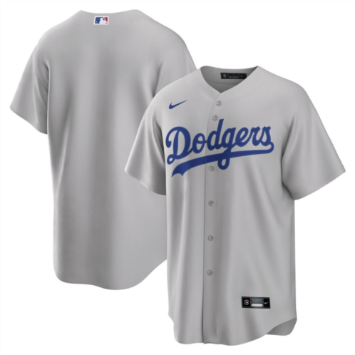 Mens Nike Gray Los Angeles Dodgers Alternate Replica Team Jersey