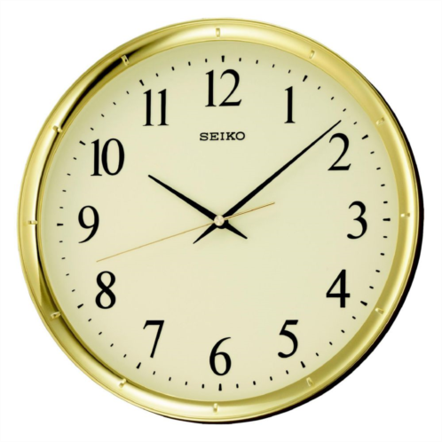Seiko Ultra Modern Gold Tone Wall Clock