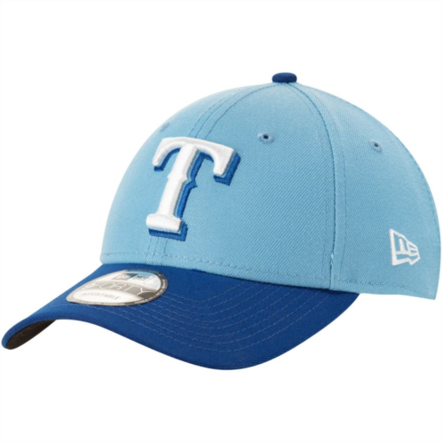 Mens New Era Light Blue Texas Rangers Alternate 2 The League 9FORTY Adjustable Hat