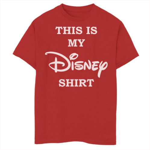 Disney Boys 8-20 This Is My Disney Shirt Chest Logo Tee