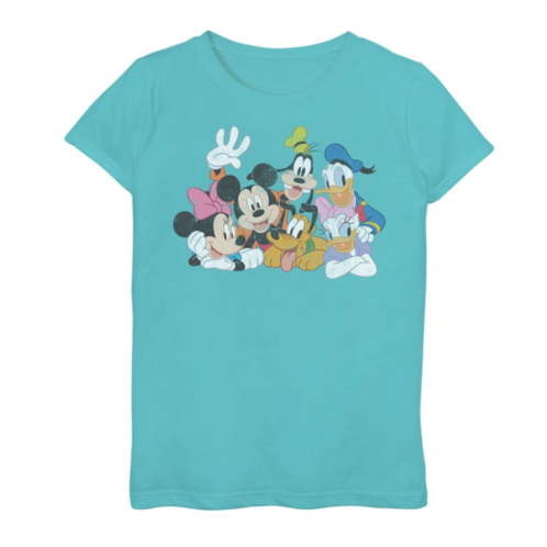 Disneys Mickey Mouse Girls 7-16 Classic Characters Graphic Tee