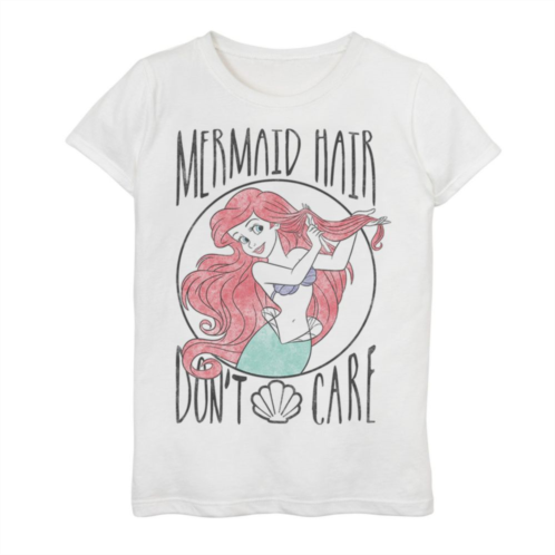 Disneys The Little Mermaid Girls 7-16 Hair Dont Care Graphic Tee