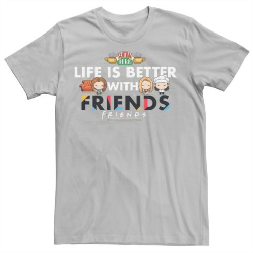 Licensed Character Mens Friends Chibi Better With Friends Tee