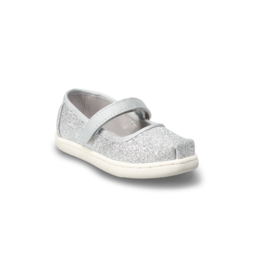 TOMS Iridescent Infant / Toddler Girls Mary Jane Shoes