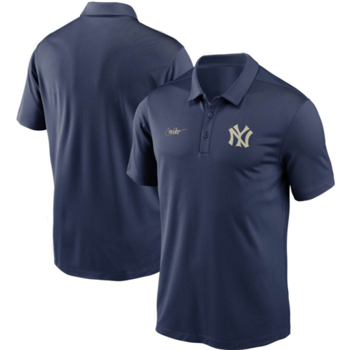 Mens Nike Navy New York Yankees Cooperstown Collection Logo Franchise Performance Polo