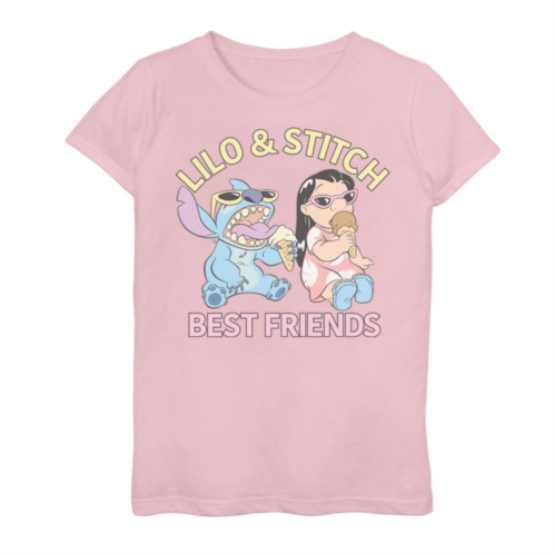 Disneys Lilo & Stitch Girls 7-16 Best Friends Ice Cream Tee