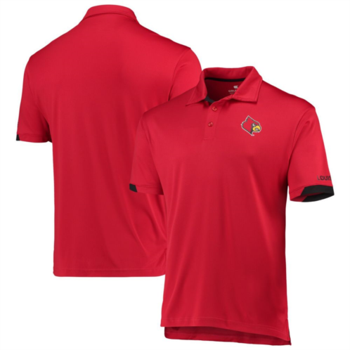 Mens Colosseum Red Louisville Cardinals Santry Lightweight Polo