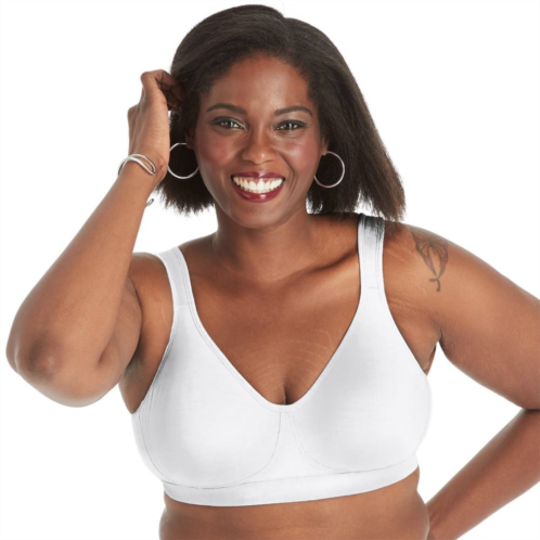 Playtex 18 Hour Ultimate Lift & Support Cotton Stretch Wireless Full Coverage Bra US474C