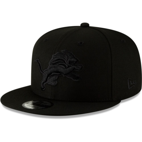New Era x Staple Mens New Era Black Detroit Lions Black On Black 9FIFTY Adjustable Hat