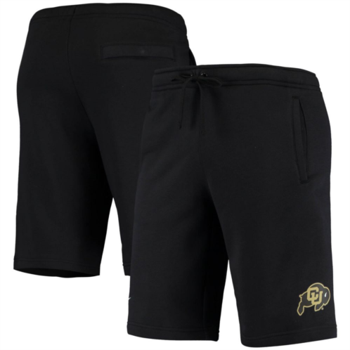 Mens Nike Black Colorado Buffaloes College Primary Logo Club Fleece Shorts