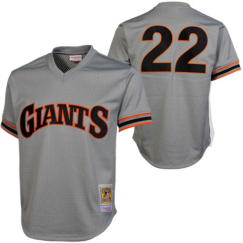 Unbranded Mitchell & Ness Will Clark San Francisco Giants 1989 Authentic Cooperstown Collection Batting Practice Jersey - Gray