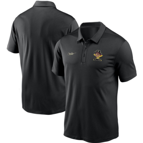 Nitro USA Mens Nike Black Pittsburgh Pirates Cooperstown Collection Logo Franchise Performance Polo