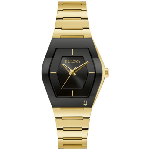 Bulova Futuro Womens Gold Tone Stainless Steel Bracelet Watch - 97L164