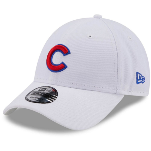 Mens New Era White Chicago Cubs League II 9FORTY Adjustable Hat