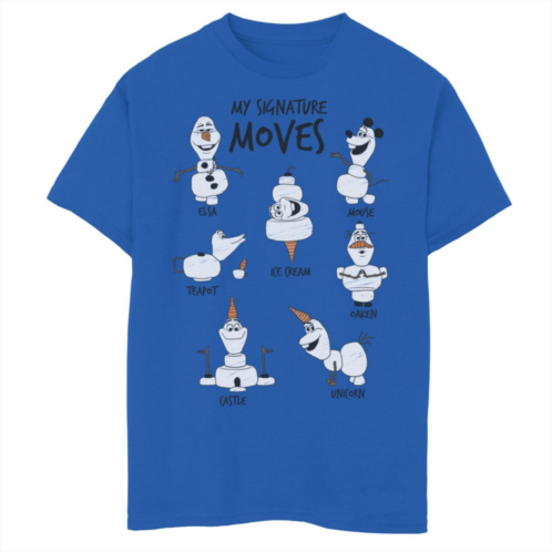 Disneys Frozen Boys 8-20 2 Olaf My Signature Moves Graphic Tee