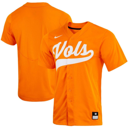 Mens Nike Tennessee Orange Tennessee Volunteers Replica Full-Button Baseball Jersey