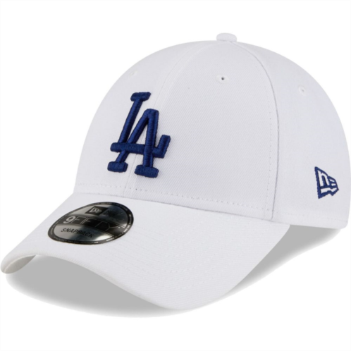 Mens New Era White Los Angeles Dodgers League II 9FORTY Adjustable Hat