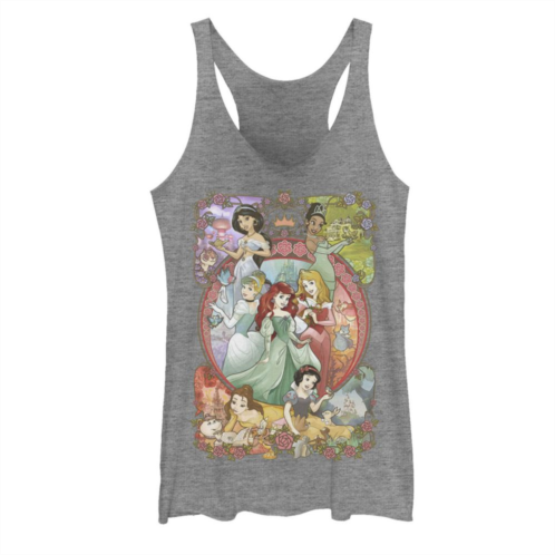 Licensed Character Disney Princess Juniors Classic Group Collage Tank Top