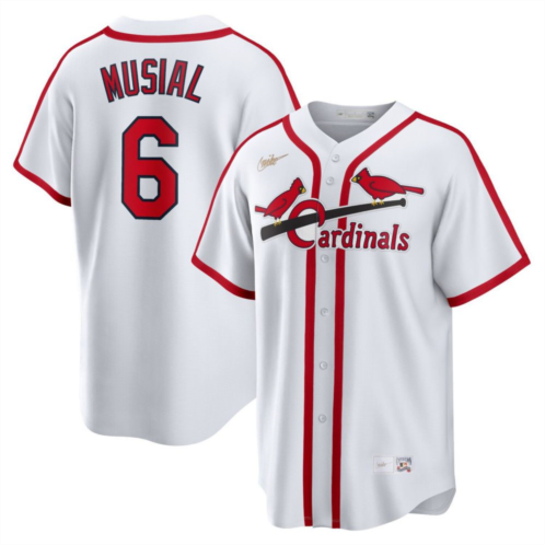 Nitro USA Mens Nike Stan Musial White St. Louis Cardinals Home Cooperstown Collection Player Jersey