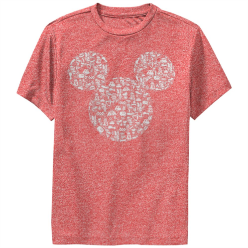 Disneys Mickey Mouse & Friends Boys 8-20 Mickey Icons Fill Performance Graphic Tee