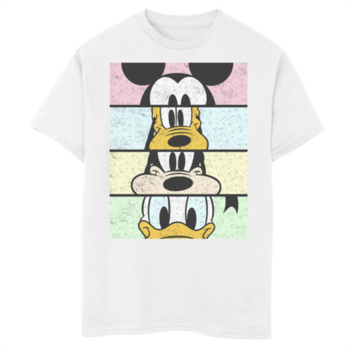 Disneys Mickey Mouse & Friends Boys 8-20 Group Comic Panels Graphic Tee