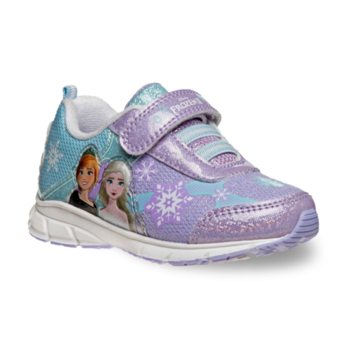 Disneys Frozen 2 Anna & Elsa Toddler Girls Light-Up Sneakers