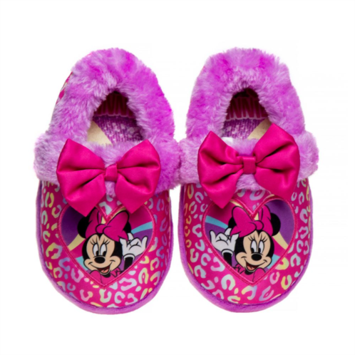 Disneys Minnie Mouse Toddler Girls Slippers