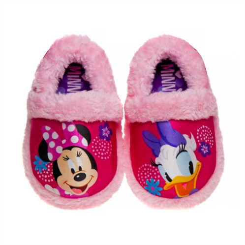 Disneys Minnie Mouse & Daisy Duck Toddler Girls Slippers