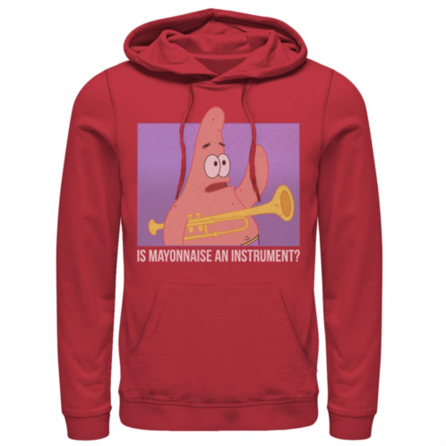 Licensed Character Mens Spongebob Patrick Is Mayonnaise An Instrument Hoodie