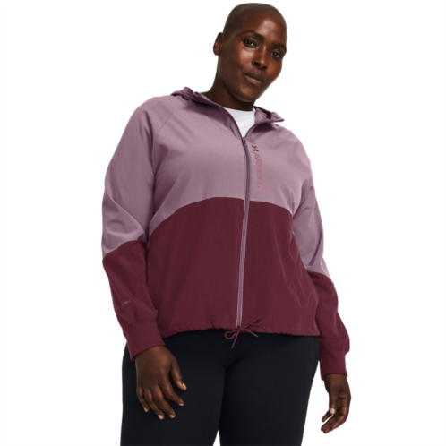 Plus Size Under Armour Woven Full-Zip Jacket