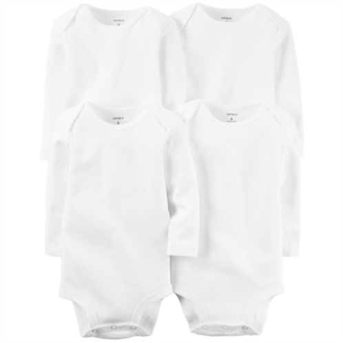 Baby Carters 4-Pack Long-Sleeve Bodysuits
