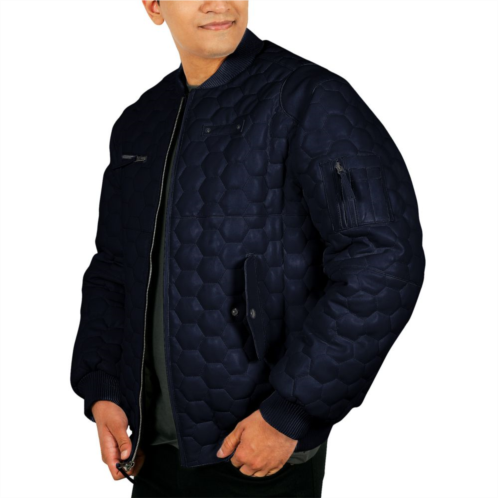 Mens Franchise Club Ace Quilted Leather Jacket