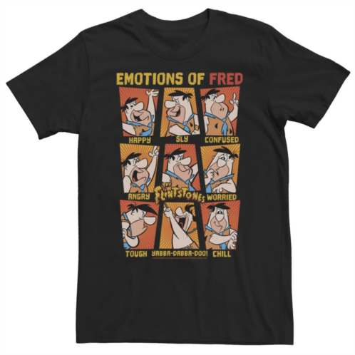 Licensed Character Big & Tall The Flintstones Emotions Of Fred Flintstone Tee