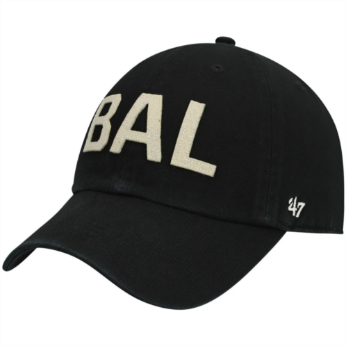 Unbranded Womens 47 Black Baltimore Ravens Finley Clean Up Adjustable Hat