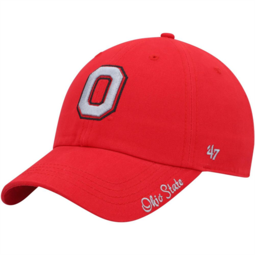 Unbranded Womens 47 Scarlet Ohio State Buckeyes Miata Clean Up Adjustable Hat
