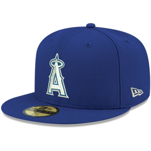 Mens New Era Royal Los Angeles Angels White Logo 59FIFTY Fitted Hat