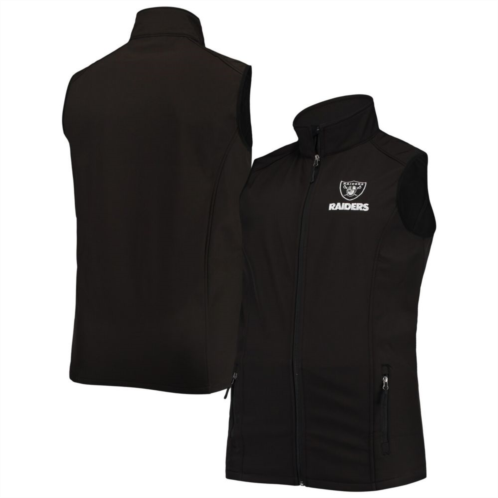 Mens Dunbrooke Black Las Vegas Raiders Big & Tall Archer Softshell Full-Zip Vest