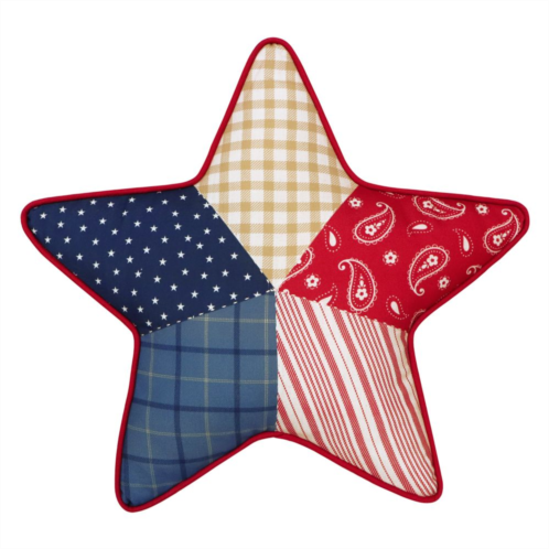 Celebrate Together Americana Patchwork Star Throw Pillow