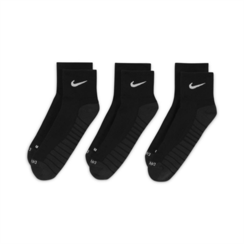 Womens Nike 3 Pack Everyday Max Cushioned Training Ankle Socks