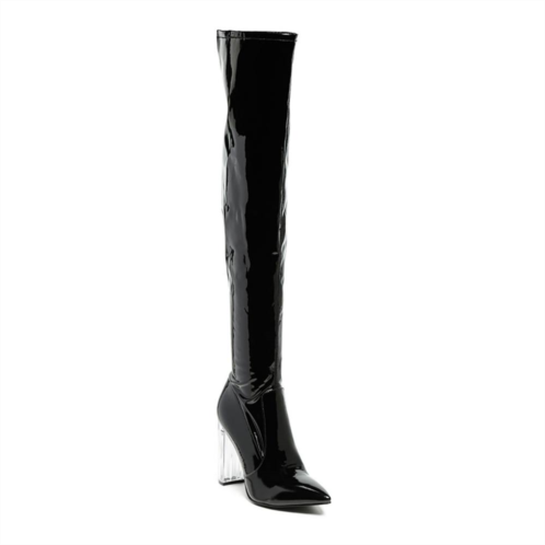 London Rag Noire Womens Thigh High Boots