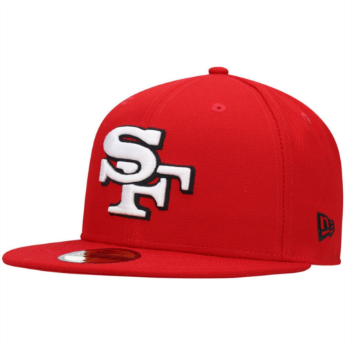 Mens New Era Scarlet San Francisco 49ers Elemental 59FIFTY Fitted Hat