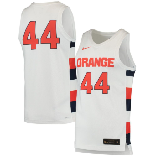 Mens Nike #44 White Syracuse Orange Team Replica Basketball Jersey