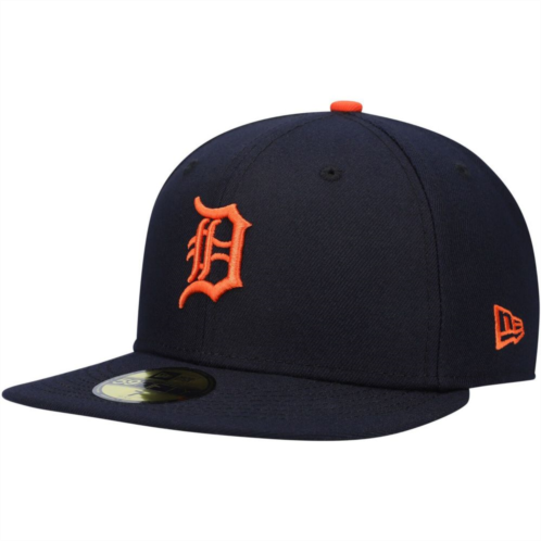 Mens New Era Navy Detroit Tigers Authentic Collection On-Field Road 59FIFTY Fitted Hat