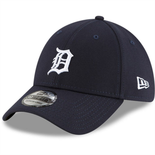 Mens New Era Navy Detroit Tigers Home Team Logo Classic 39THIRTY Flex Hat