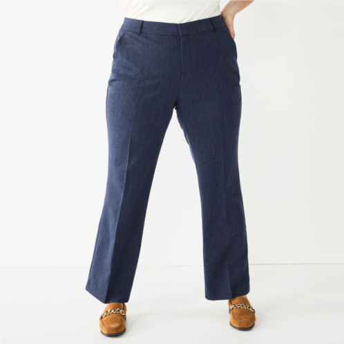 Plus Size Nine West Barely Bootcut Pants