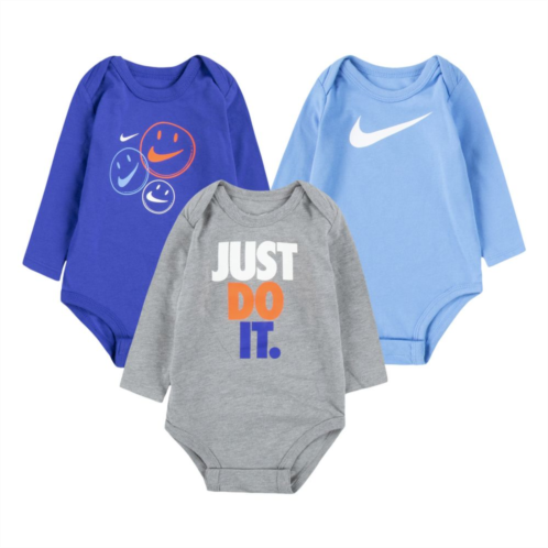 Baby Nike 3-Pack Jersey Bodysuits